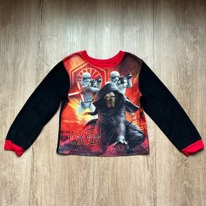 Disney Star Wars The Force Awakens Boys Pajama Top Size 6/7